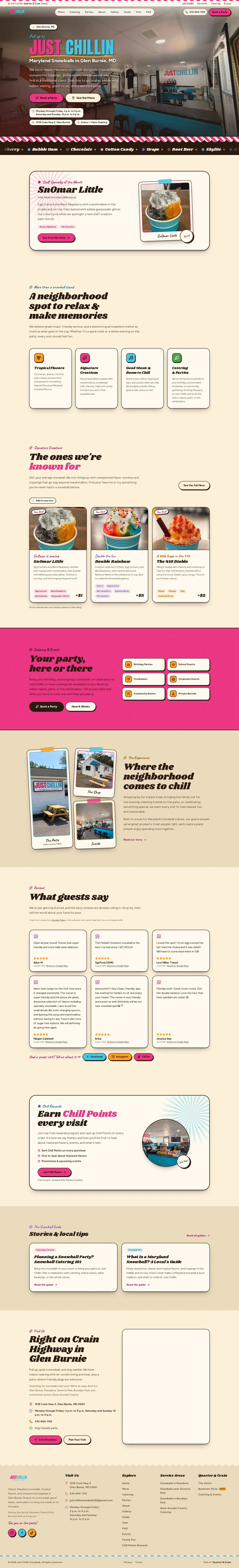 Just Chillin homepage, full length